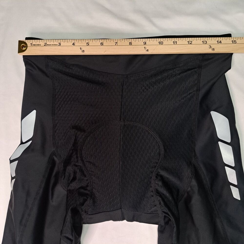 Souke Sports Men's XL Black‎ Footless Cycling Tights Nylon Spandex Padded Biking - Picture 7 of 8